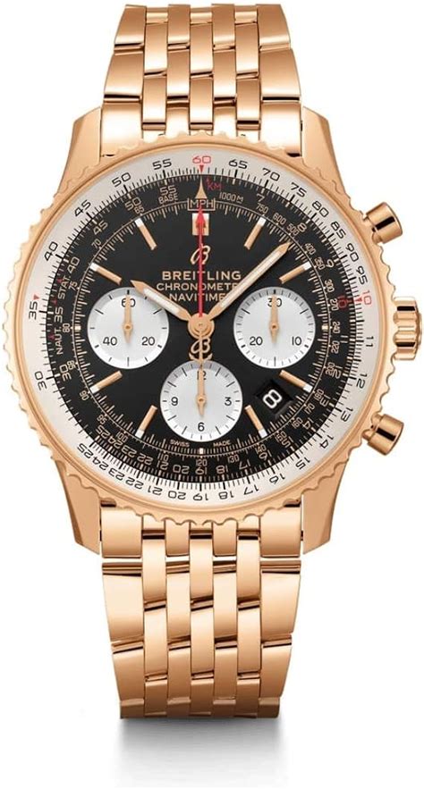 breitling navitimer b01 rose gold|breitling navitimer discount.